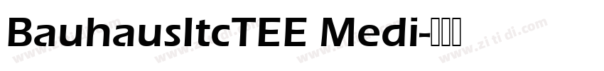 BauhausItcTEE Medi字体转换